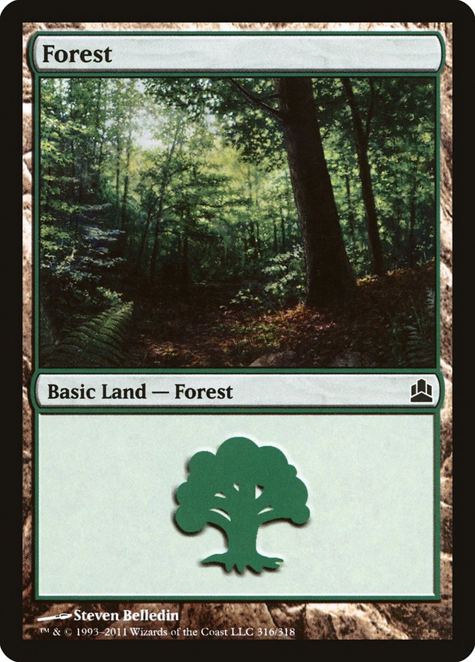 Forest (316) [Commander 2011] | Tables and Towers