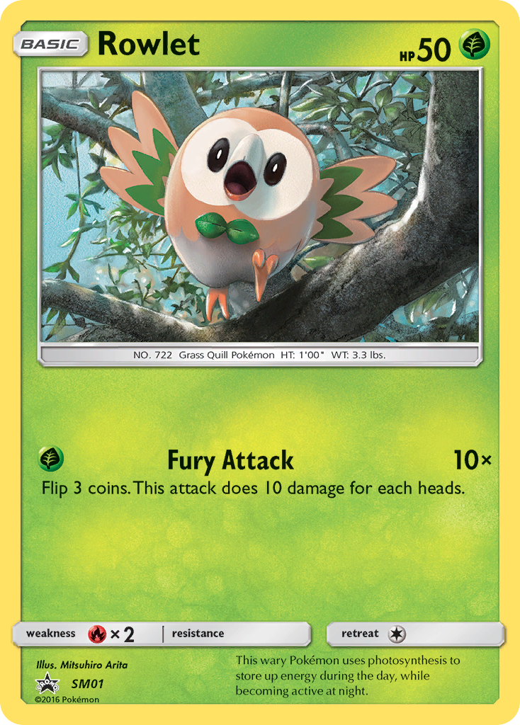 Rowlet (SM01) [Sun & Moon: Black Star Promos] | Tables and Towers