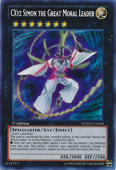 CXyz Simon the Great Moral Leader [NUMH-EN040] Secret Rare | Tables and Towers