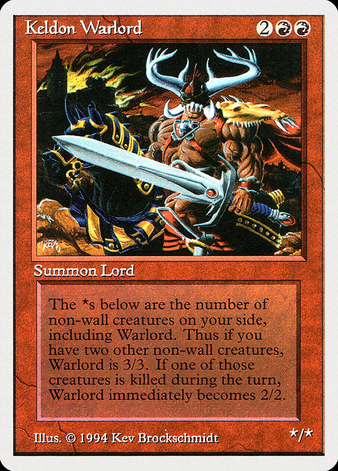 Keldon Warlord [Summer Magic / Edgar] | Tables and Towers