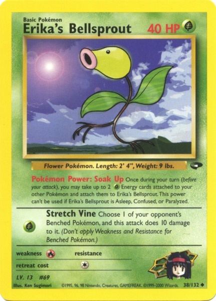 Erika's Bellsprout (38/132) [Gym Challenge Unlimited] | Tables and Towers