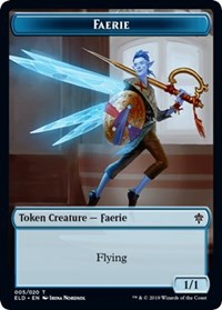 Faerie // Food (15) Double-Sided Token [Throne of Eldraine Tokens] | Tables and Towers