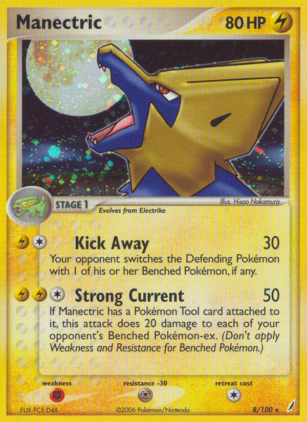 Manectric (8/100) [EX: Crystal Guardians] | Tables and Towers