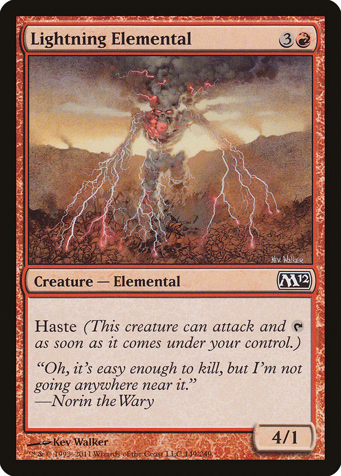 Lightning Elemental [Magic 2012] | Tables and Towers