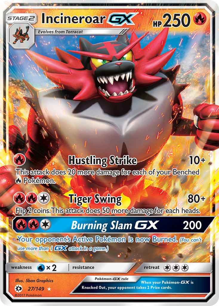 Incineroar GX (27/149) (Jumbo Card) [Sun & Moon: Base Set] | Tables and Towers