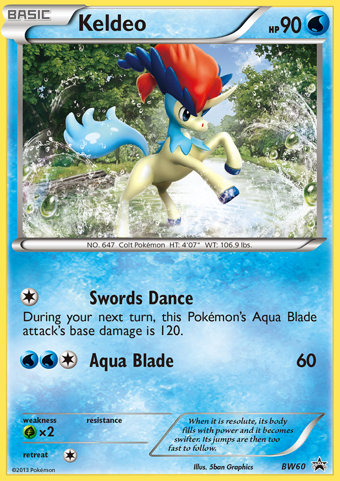 Keldeo (BW60) [Black & White: Black Star Promos] | Tables and Towers