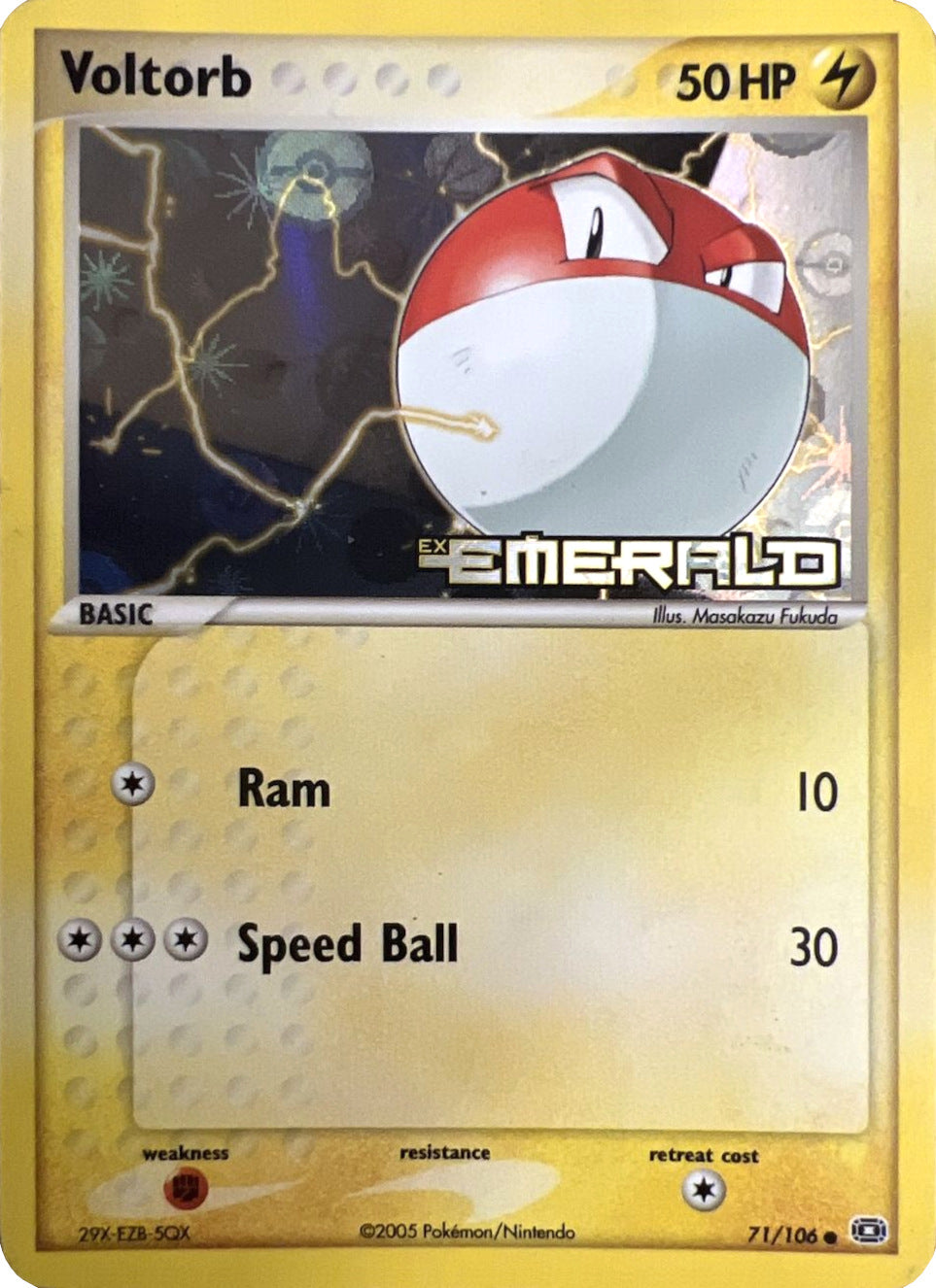 Voltorb (71/106) (Stamped) [EX: Emerald] | Tables and Towers