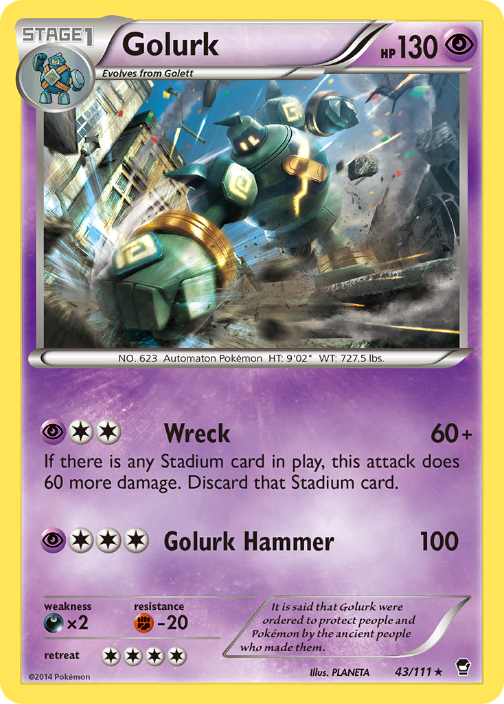 Golurk (43/111) [XY: Furious Fists] | Tables and Towers