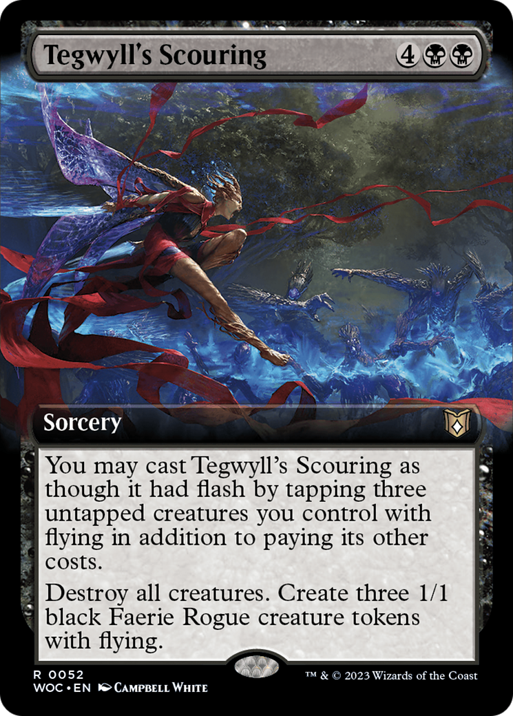 Tegwyll's Scouring (Extended Art) [Wilds of Eldraine Commander] | Tables and Towers