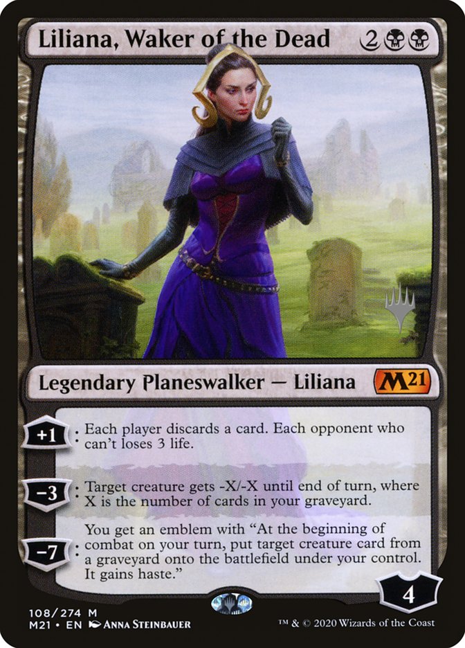 Liliana, Waker of the Dead (Promo Pack) [Core Set 2021 Promos] | Tables and Towers