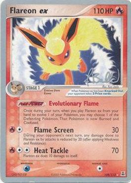 Flareon ex (108/113) (Eeveelutions - Jimmy Ballard) [World Championships 2006] | Tables and Towers