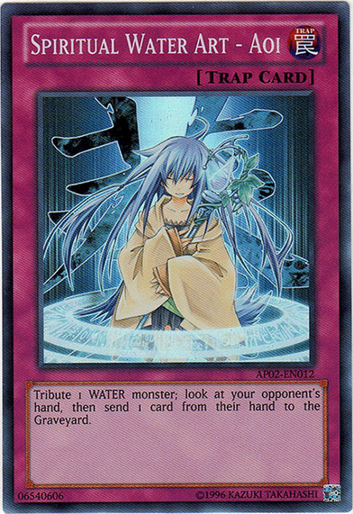 Spiritual Water Art - Aoi [AP02-EN012] Super Rare | Tables and Towers