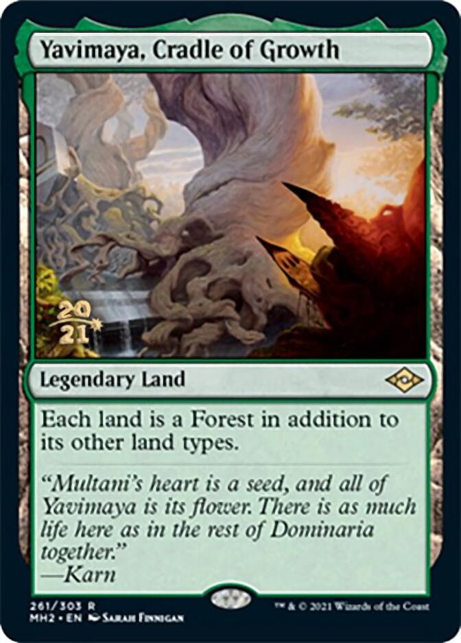 Yavimaya, Cradle of Growth [Modern Horizons 2 Prerelease Promos] | Tables and Towers