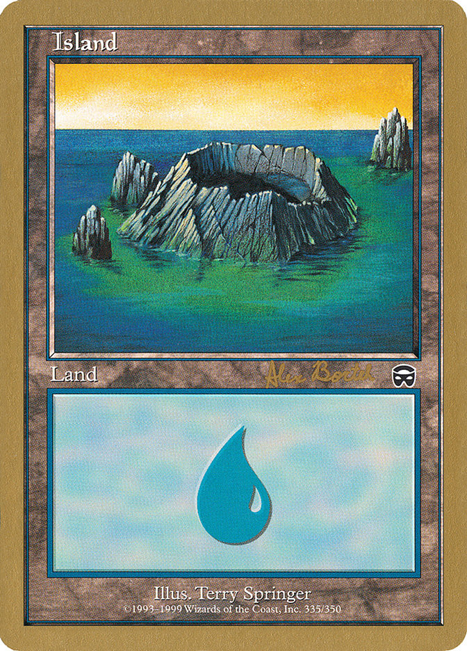 Island (ab335) (Alex Borteh) [World Championship Decks 2001] | Tables and Towers