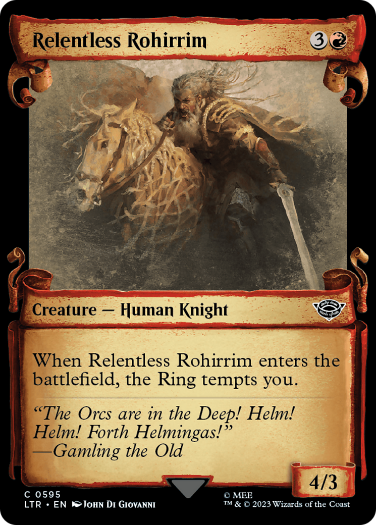 Relentless Rohirrim [The Lord of the Rings: Tales of Middle-Earth Showcase Scrolls] | Tables and Towers