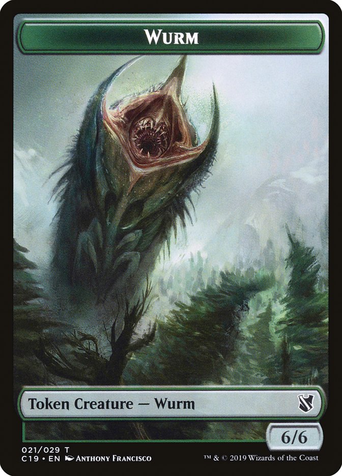 Beast (013) // Wurm Double-Sided Token [Commander 2019 Tokens] | Tables and Towers