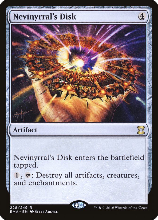 Nevinyrral's Disk [Eternal Masters] | Tables and Towers