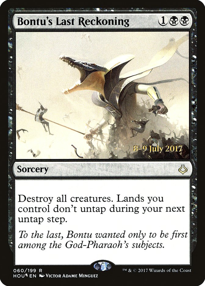 Bontu's Last Reckoning [Hour of Devastation Prerelease Promos] | Tables and Towers