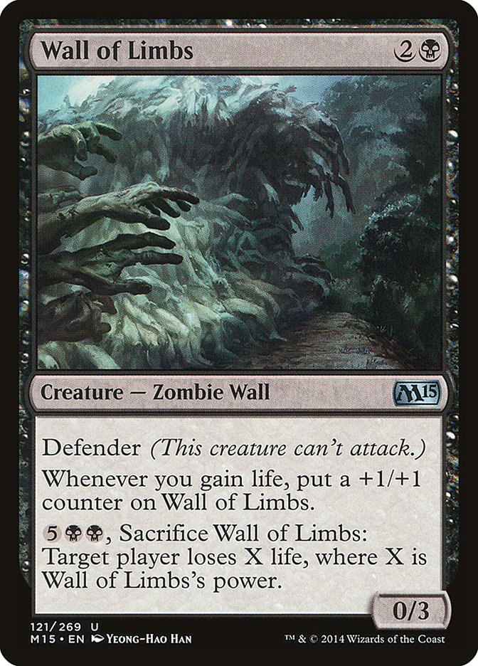 Wall of Limbs [Magic 2015] | Tables and Towers