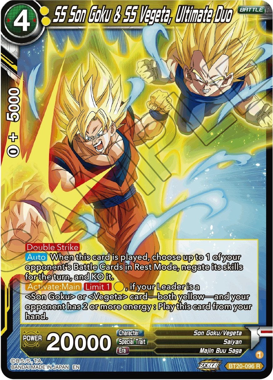 SS Son Goku & SS Vegeta, Ultimate Duo (BT20-096) [Power Absorbed] | Tables and Towers