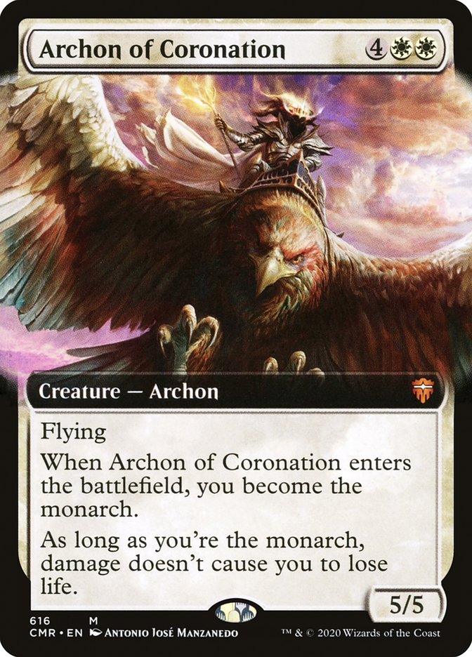 Archon of Coronation (Extended Art) [Commander Legends] | Tables and Towers