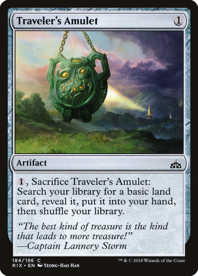 Traveler's Amulet [Rivals of Ixalan] | Tables and Towers