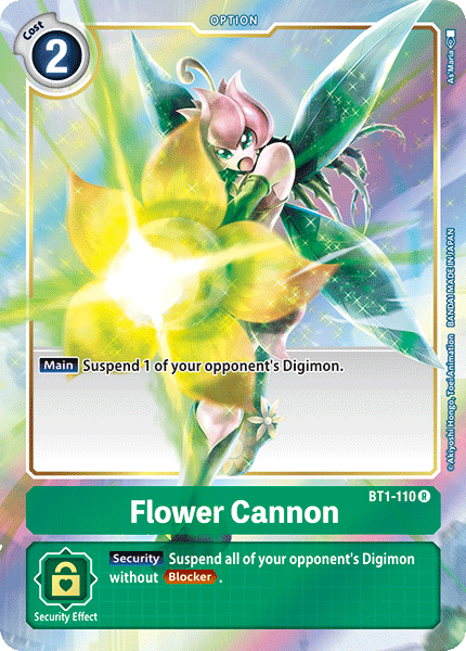 Flower Cannon [BT1-110] (Alternate Art) [Release Special Booster Ver.1.0] | Tables and Towers