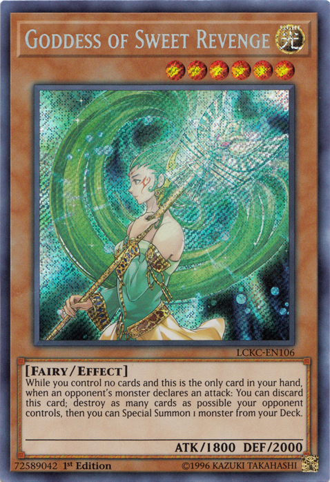 Goddess of Sweet Revenge [LCKC-EN106] Secret Rare | Tables and Towers