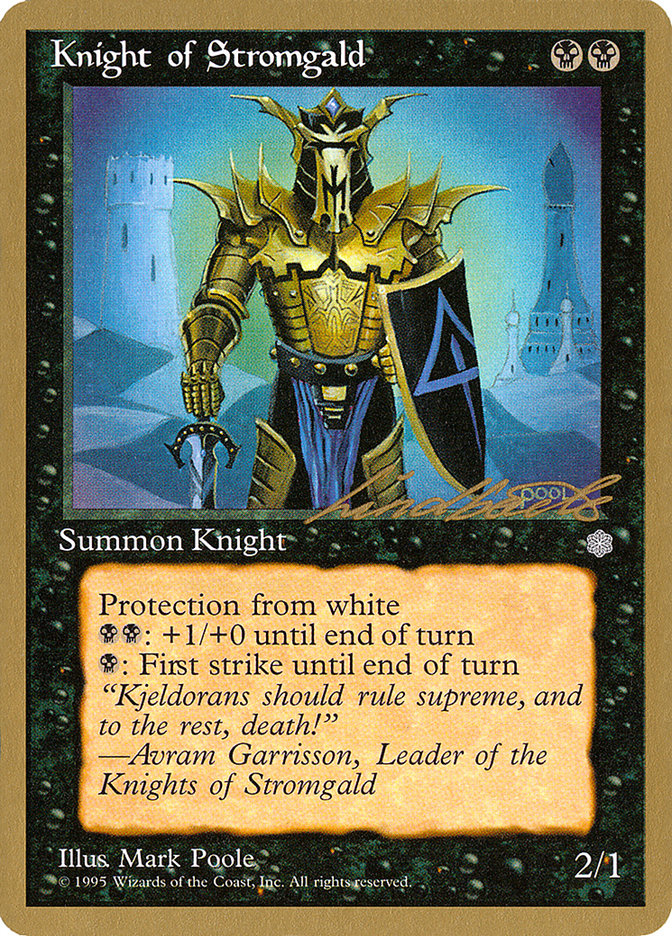 Knight of Stromgald (Leon Lindback) [Pro Tour Collector Set] | Tables and Towers