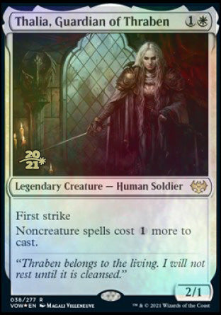 Thalia, Guardian of Thraben [Innistrad: Crimson Vow Prerelease Promos] | Tables and Towers