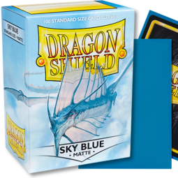 Dragon Shield Sleeves: Standard Matte Sky Blue (Box of 100) | Tables and Towers