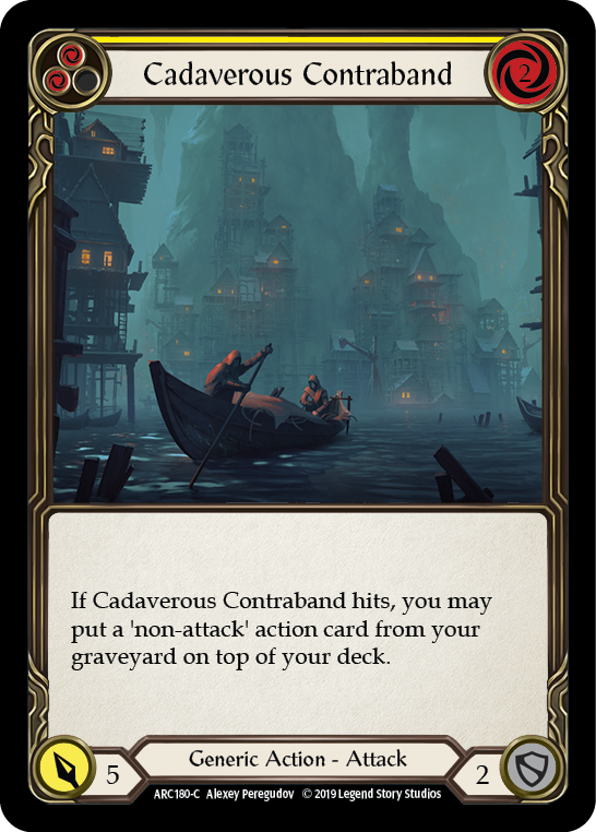 Cadaverous Contraband (Yellow) [ARC180-C] (Arcane Rising)  1st Edition Normal | Tables and Towers