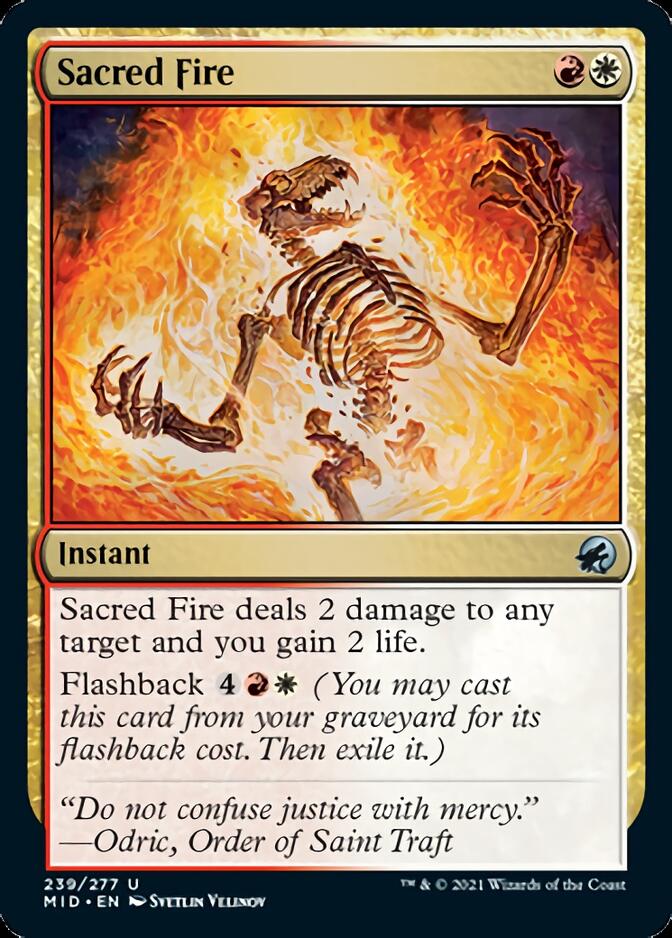 Sacred Fire [Innistrad: Midnight Hunt] | Tables and Towers