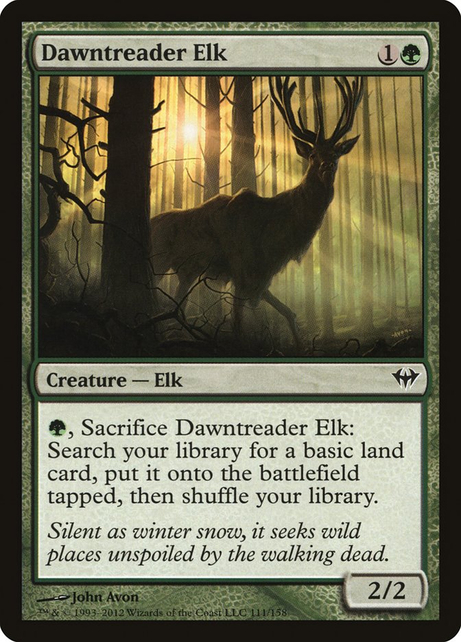 Dawntreader Elk [Dark Ascension] | Tables and Towers