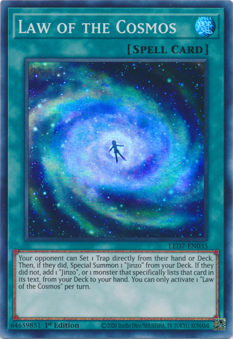 Law of the Cosmos [LED7-EN035] Super Rare | Tables and Towers