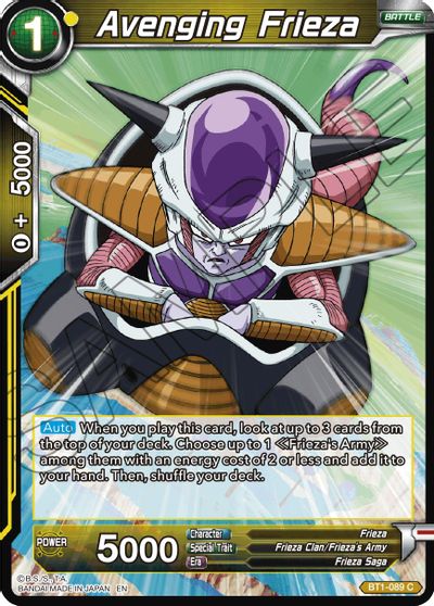 Avenging Frieza (Reprint) (BT1-089) [Battle Evolution Booster] | Tables and Towers