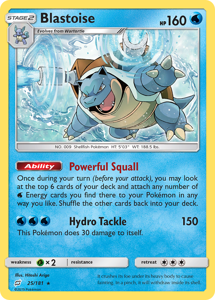 Blastoise (25/181) [Sun & Moon: Team Up] | Tables and Towers