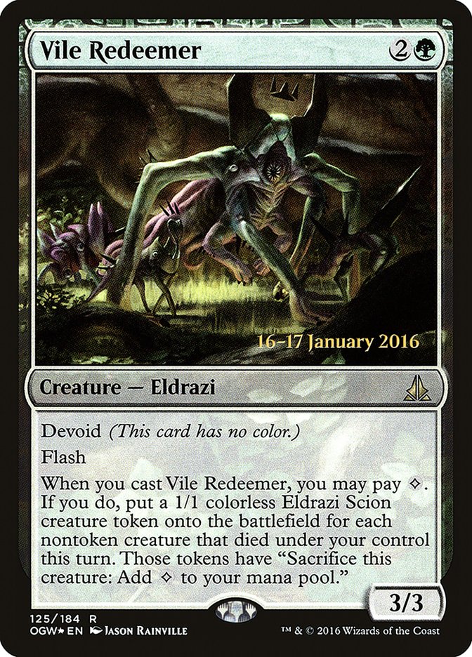 Vile Redeemer [Oath of the Gatewatch Prerelease Promos] | Tables and Towers