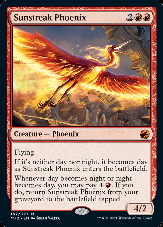 Sunstreak Phoenix [Innistrad: Midnight Hunt] | Tables and Towers