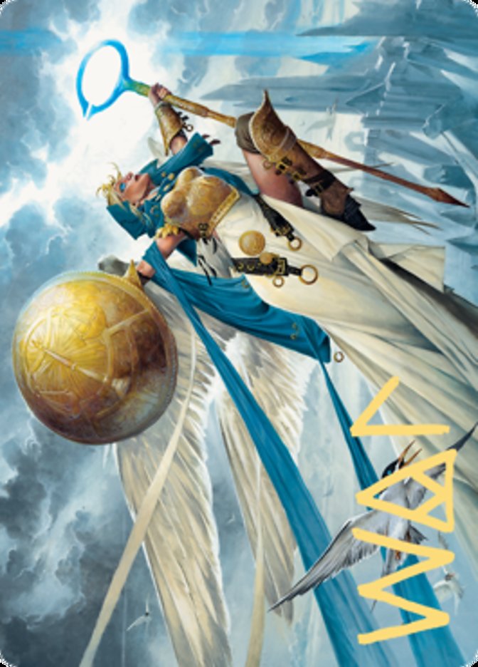 Linvala, Shield of Sea Gate Art Card (Gold-Stamped Signature) [Zendikar Rising Art Series] | Tables and Towers