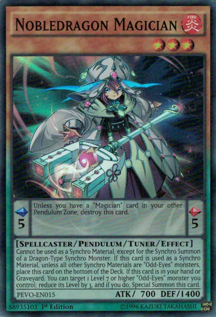 Nobledragon Magician [PEVO-EN015] Super Rare | Tables and Towers