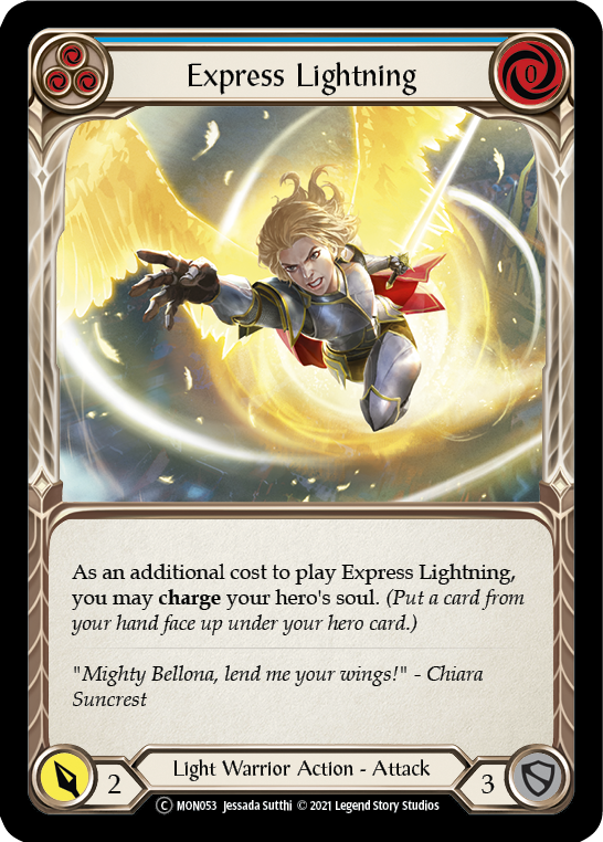 Express Lightning (Blue) [U-MON053] (Monarch Unlimited)  Unlimited Normal | Tables and Towers