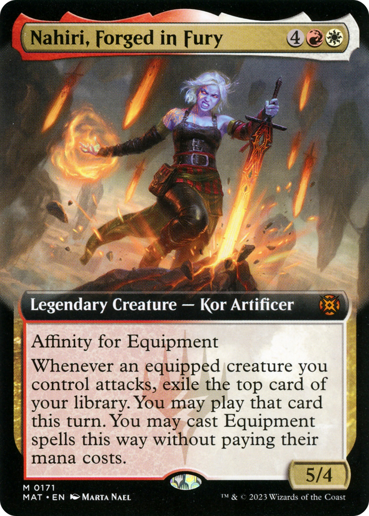 Nahiri, Forged in Fury (Extended Art) [March of the Machine: The Aftermath] | Tables and Towers