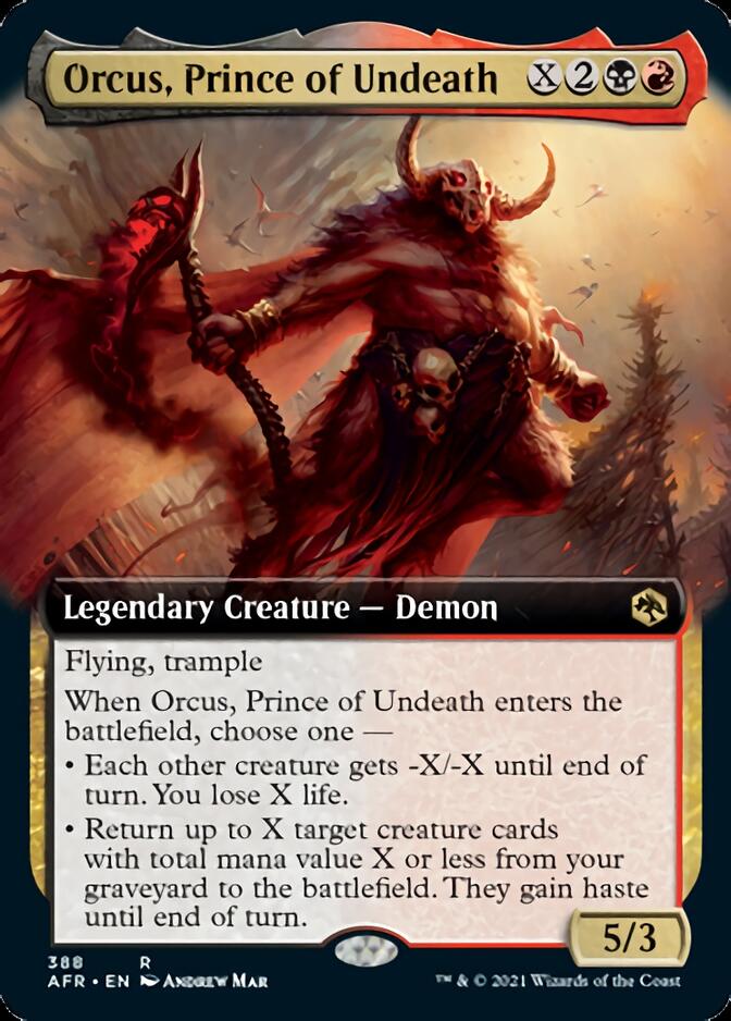 Orcus, Prince of Undeath (Extended Art) [Dungeons & Dragons: Adventures in the Forgotten Realms] | Tables and Towers