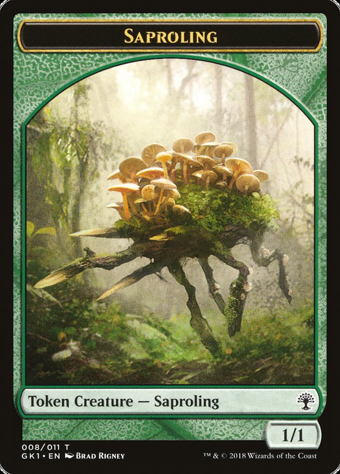 Voja // Saproling Double-Sided Token [Guilds of Ravnica Guild Kit Tokens] | Tables and Towers