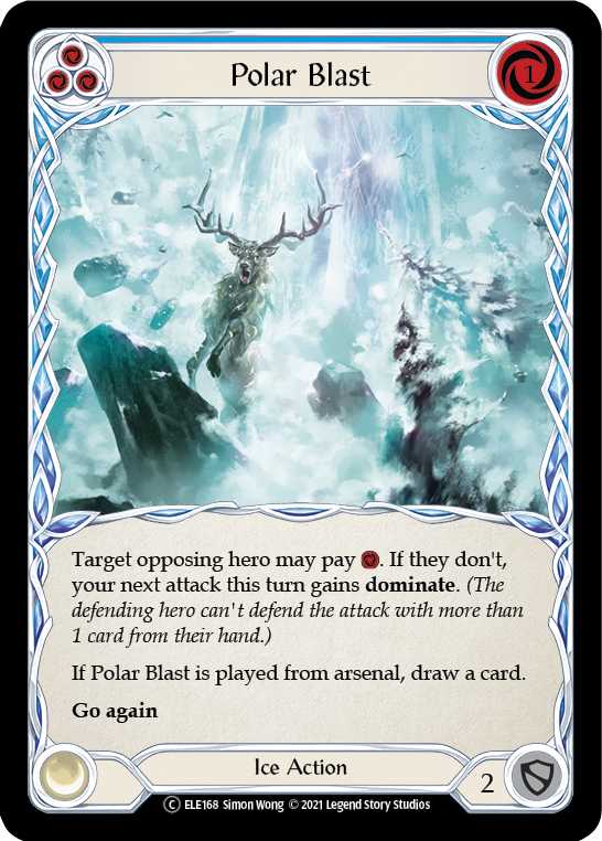 Polar Blast (Blue) [U-ELE168] (Tales of Aria Unlimited)  Unlimited Rainbow Foil | Tables and Towers