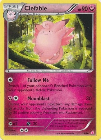 Clefable (28/30) [XY: Trainer Kit 1 - Wigglytuff] | Tables and Towers