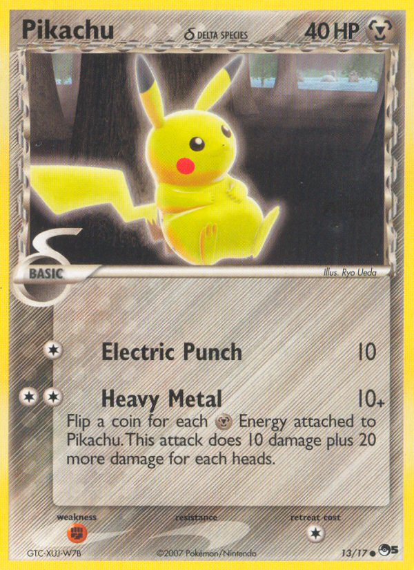 Pikachu (13/17) (Delta Species) [POP Series 5] | Tables and Towers