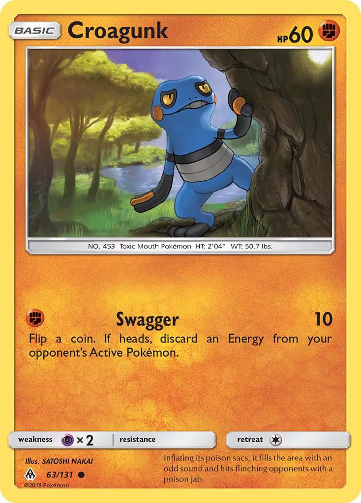 Croagunk (63/131) [Sun & Moon: Forbidden Light] | Tables and Towers