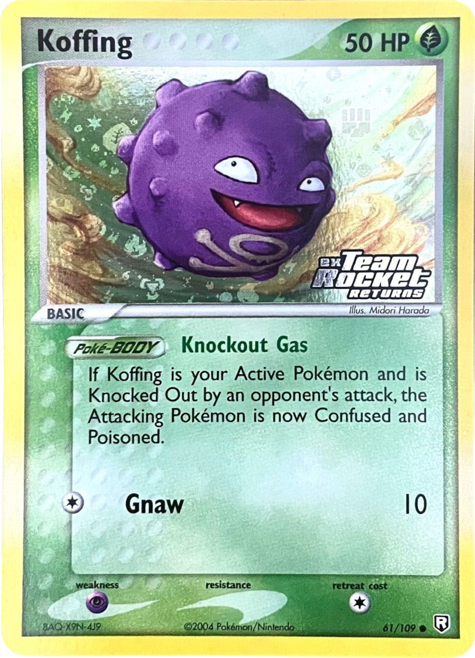 Koffing (61/109) (Stamped) [EX: Team Rocket Returns] | Tables and Towers